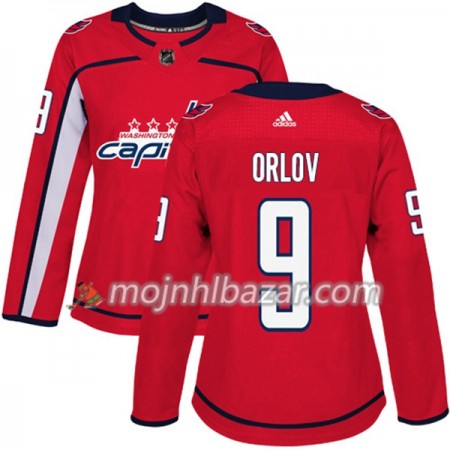 Dresovi Washington Capitals Dmitry Orlov 9 Adidas 2017-2018 Crvena Authentic - Ženska Dresovi Washington Capitals Dmitry Orlov 9 Adidas 2017-2018 Crvena Authentic - Ženska